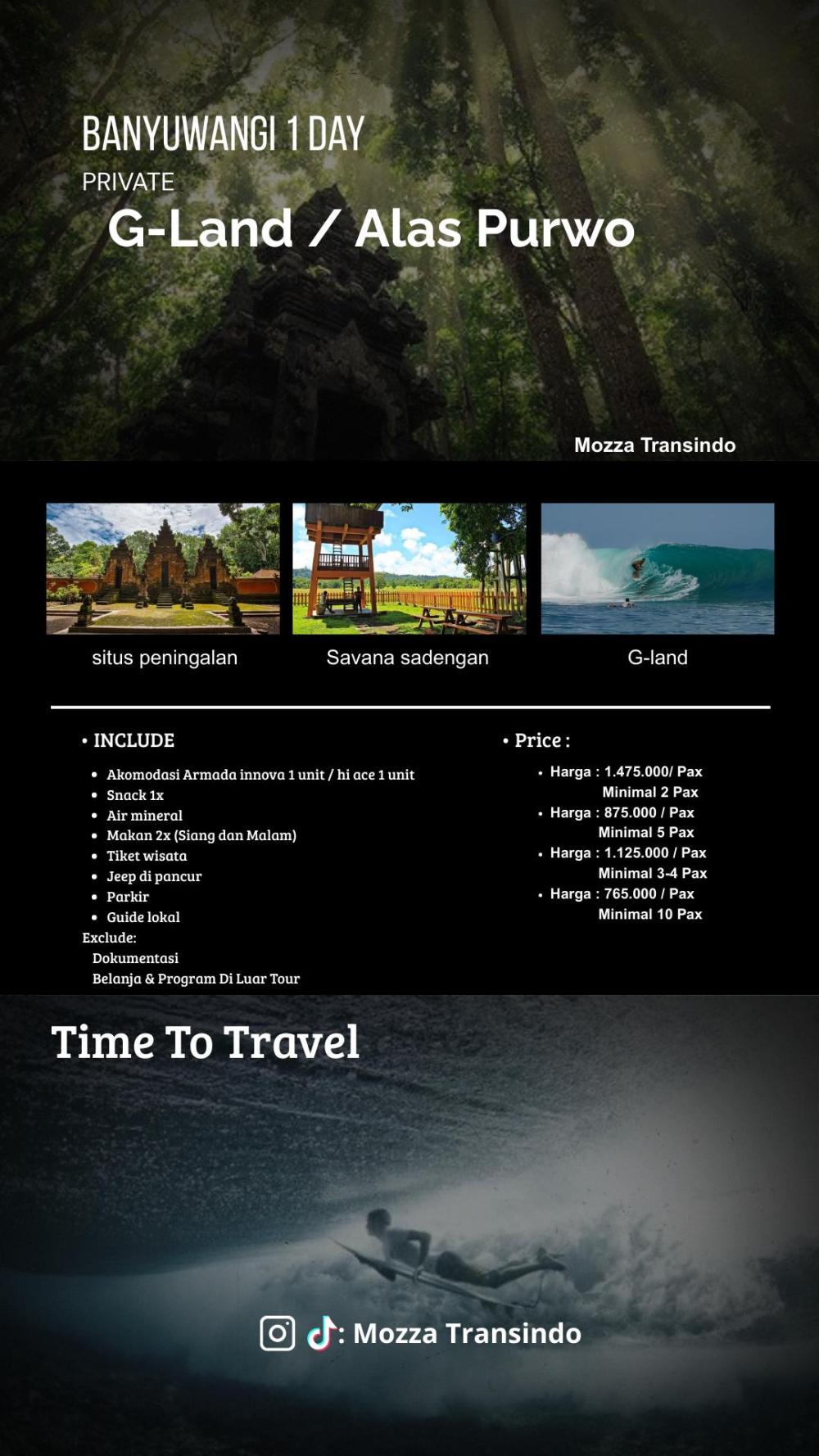 Poster G-Land dan Alas Purwo